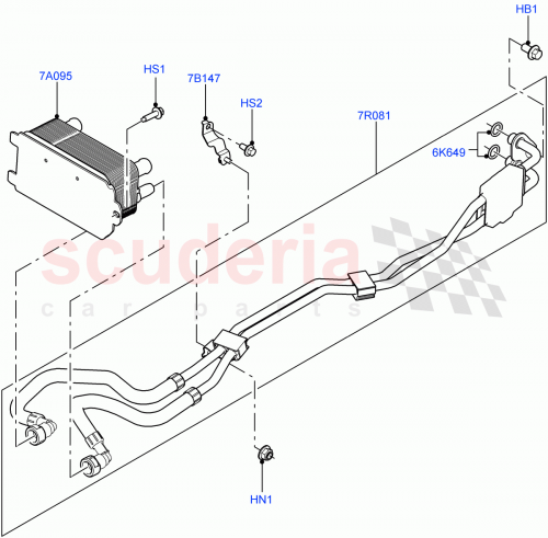 Part Diagram for Land Rover LR035554