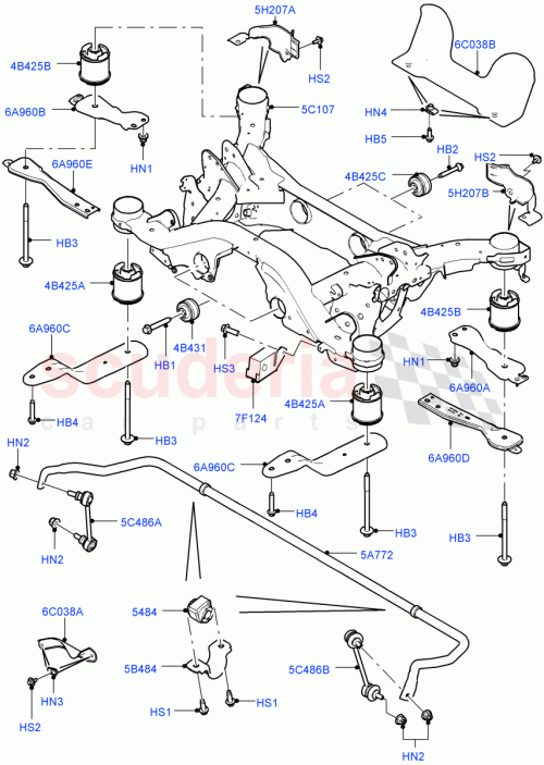 Part Diagram for Land Rover LR061272