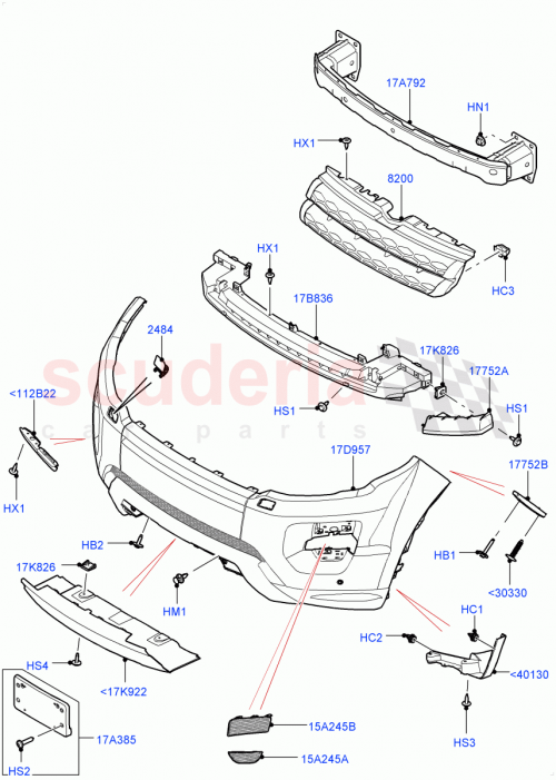 Part Diagram for Land Rover LR028551