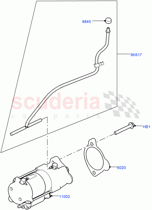 Part Diagram for Land Rover FB110156