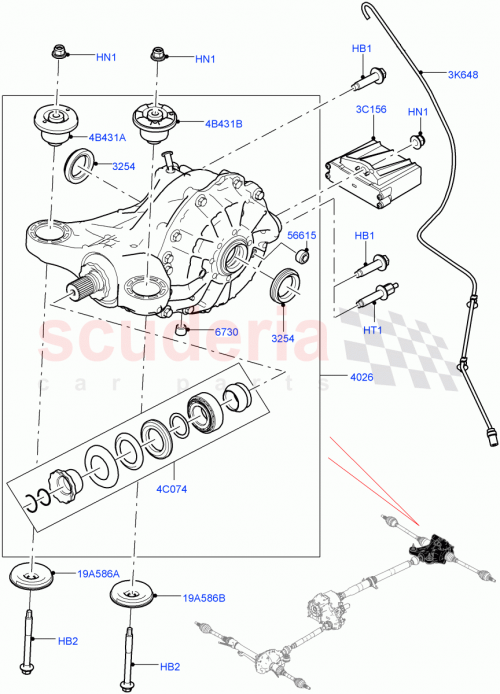 Part Diagram for Land Rover LR072608