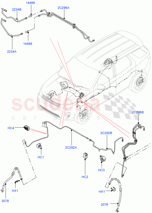 Part Diagram for Land Rover LR090444