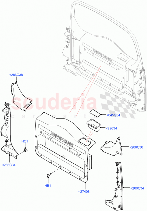 Part Diagram for Land Rover LR141160