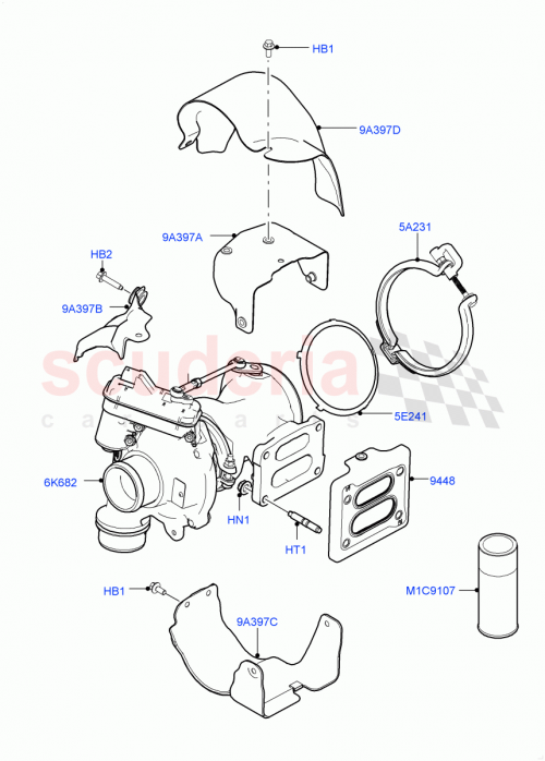 Part Diagram for Land Rover LR100576