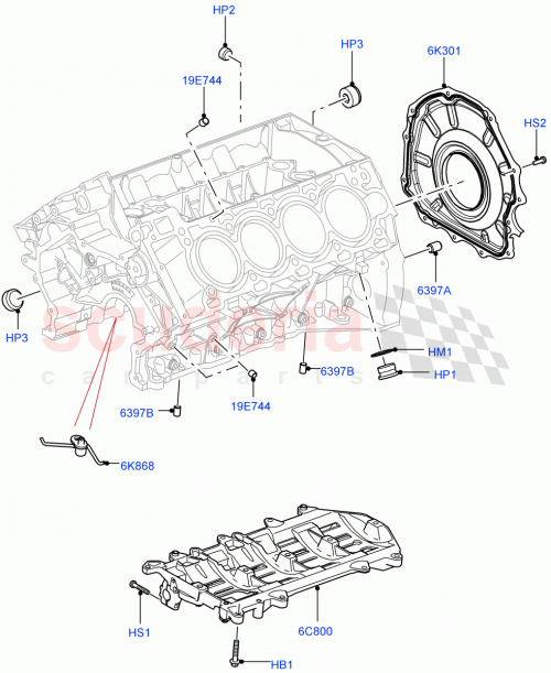Part Diagram for Land Rover LR156352