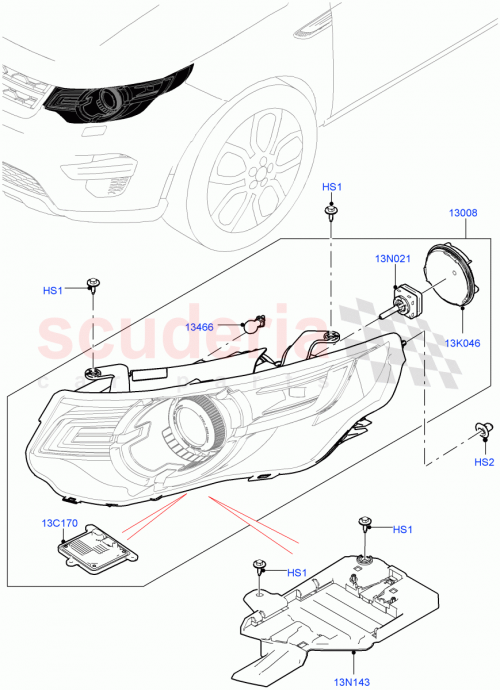 Part Diagram for Land Rover LR140057