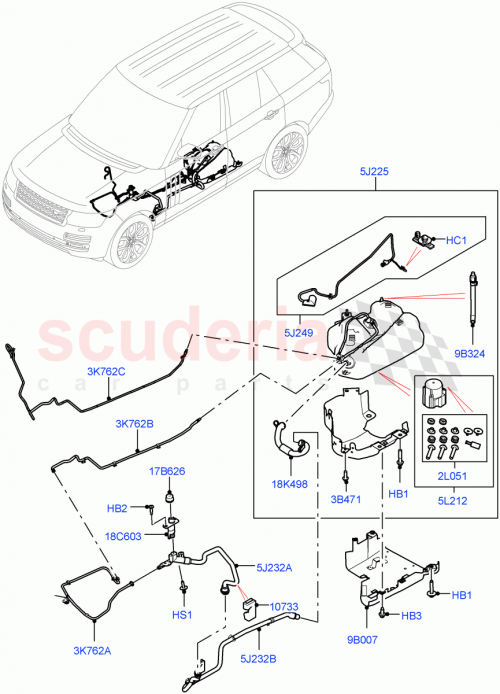 Part Diagram for Land Rover LR125257