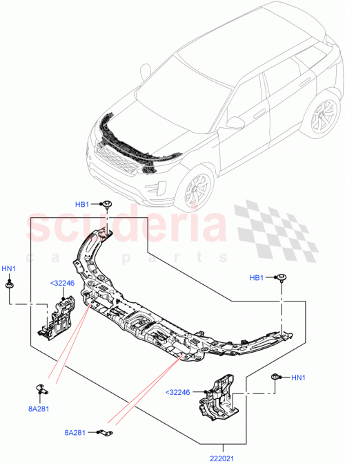 Part Diagram for Land Rover LR136952