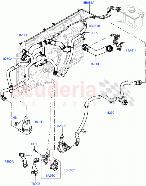 Part Diagram for Land Rover LR189302