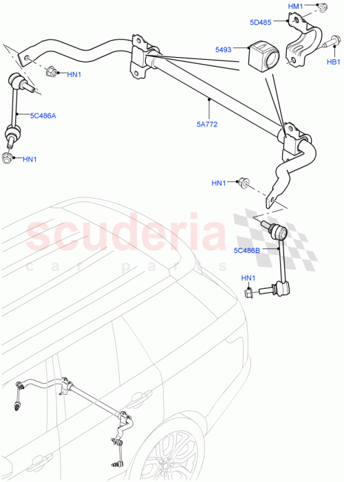 Part Diagram for Land Rover LR057727