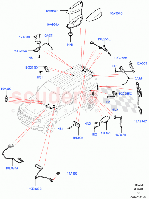 Part Diagram for Land Rover LR081480