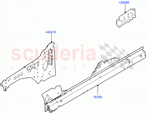 Part Diagram for Land Rover LR129807