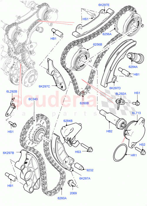 Part Diagram for Land Rover LR123811