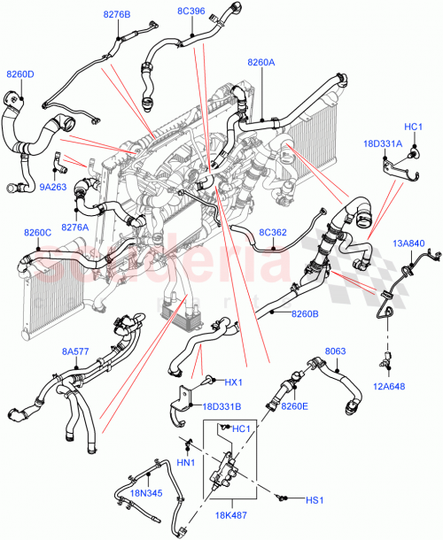 Part Diagram for Land Rover LR091660