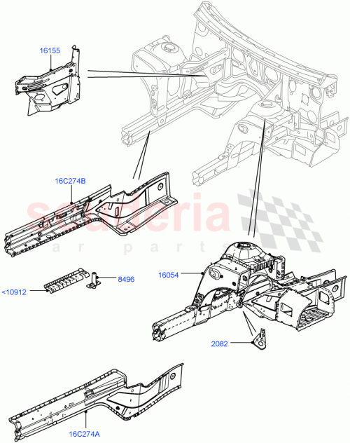 Part Diagram for Land Rover AHR760070