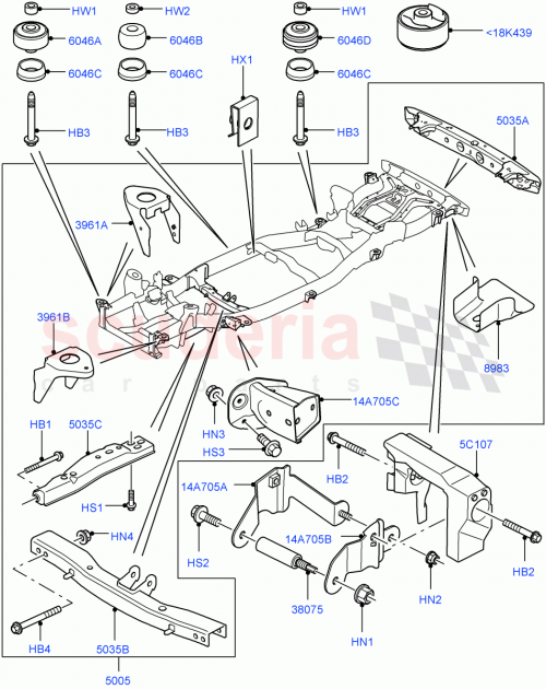Part Diagram for Land Rover KVY500031