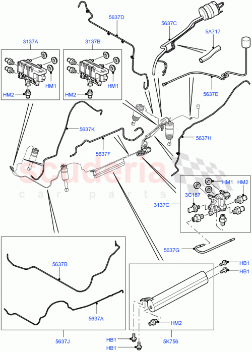 Part Diagram for Land Rover RVH000055