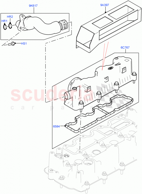 Part Diagram for Land Rover LR082291