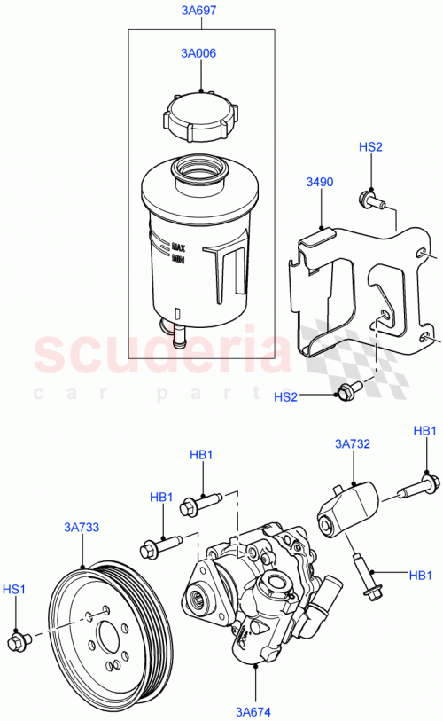 Part Diagram for Land Rover SYP000020