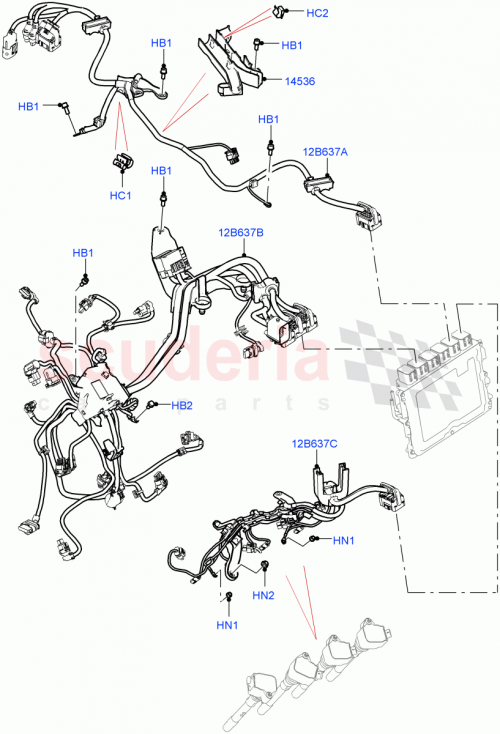 Part Diagram for Land Rover LR158813