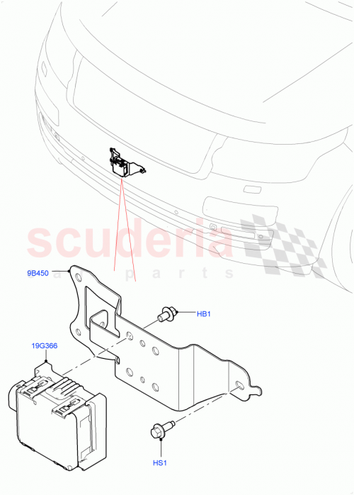 Part Diagram for Land Rover LR100509