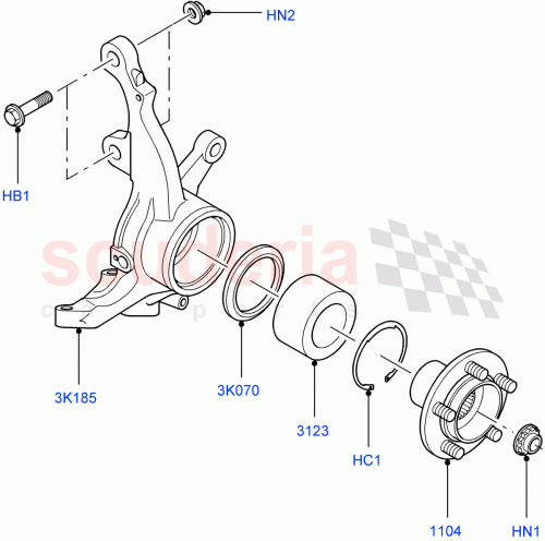 Part Diagram for Land Rover RBD000010