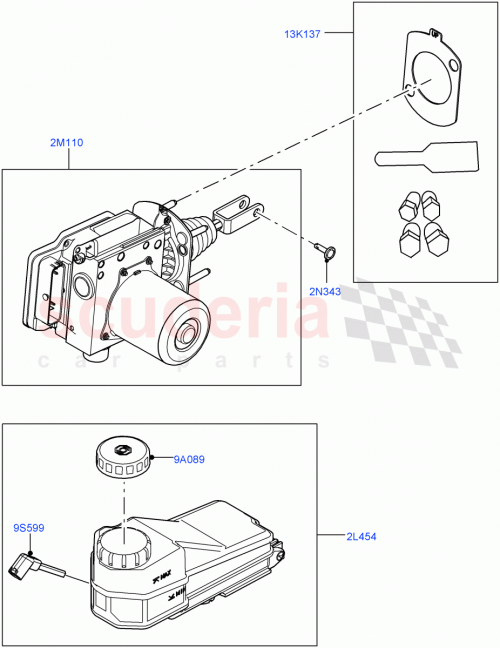 Part Diagram for Land Rover LR167007