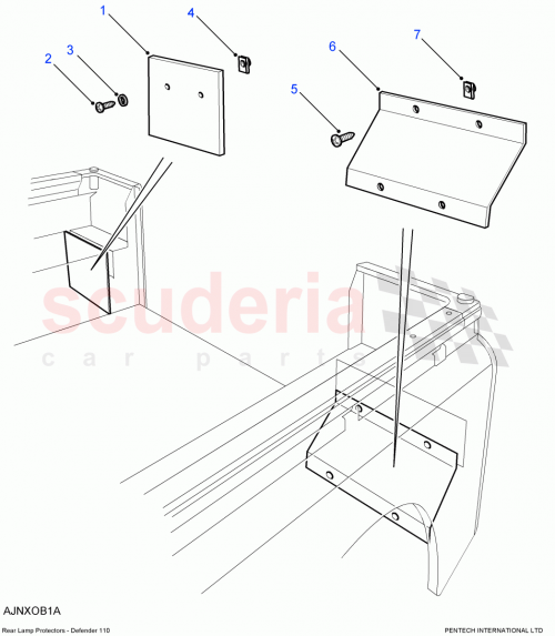 Part Diagram for Land Rover AR610052