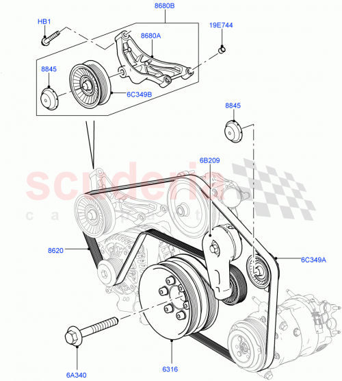 Part Diagram for Land Rover LR012000