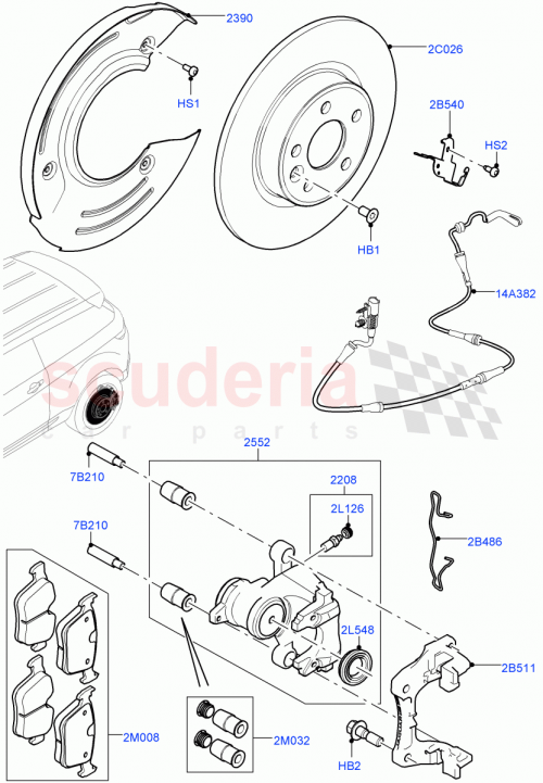 Part Diagram for Land Rover LR110327