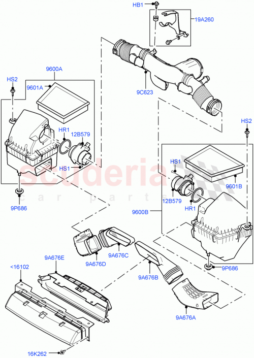 Part Diagram for Land Rover LR116961