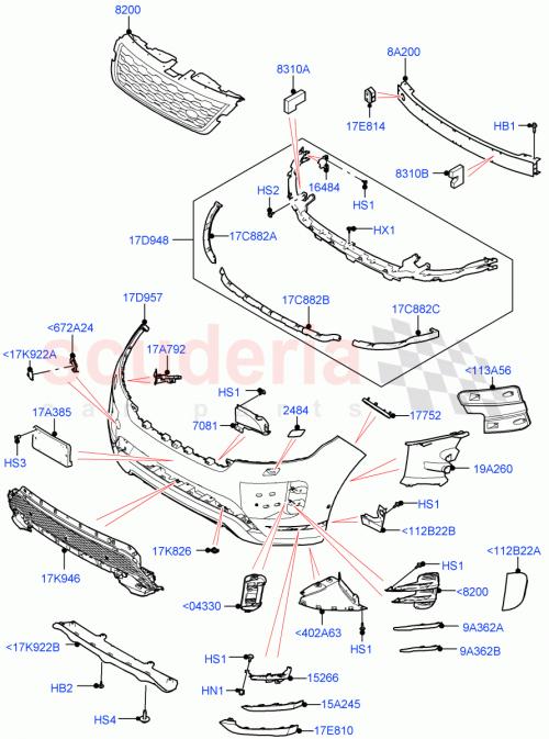 Part Diagram for Land Rover LR156790