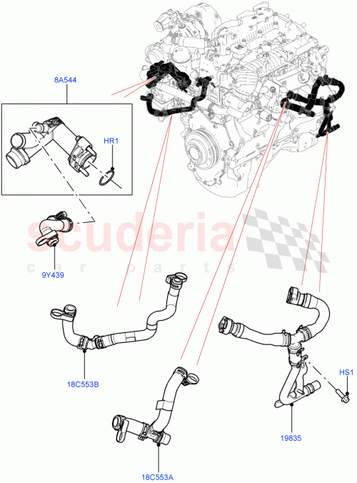 Part Diagram for Land Rover LR141109
