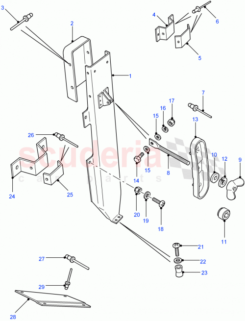 Part Diagram for Land Rover MTC1584