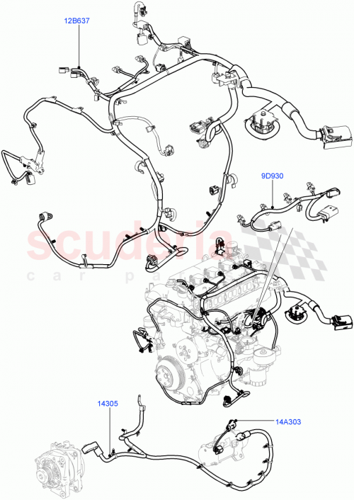 Part Diagram for Land Rover LR057608