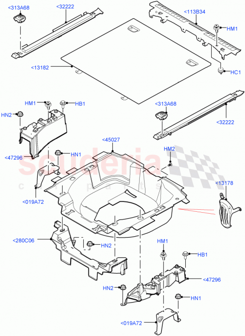 Part Diagram for Land Rover LR116644