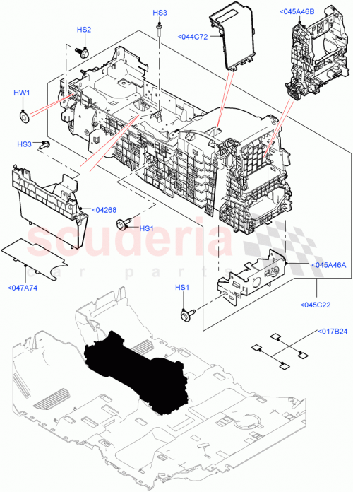 Part Diagram for Land Rover AZB000020
