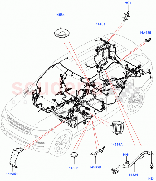 Part Diagram for Land Rover LR063415