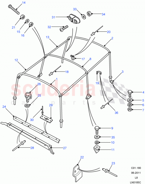 Part Diagram for Land Rover 330897