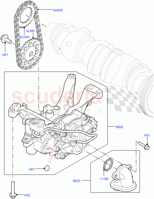 Part Diagram for Land Rover LR125374
