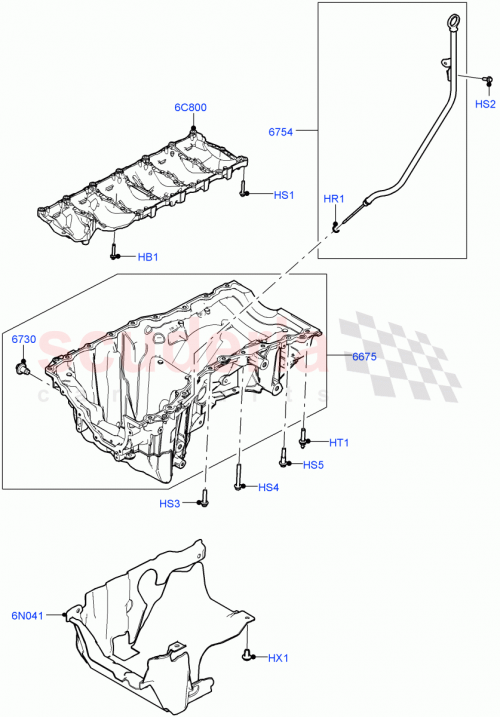 Part Diagram for Land Rover LR141424