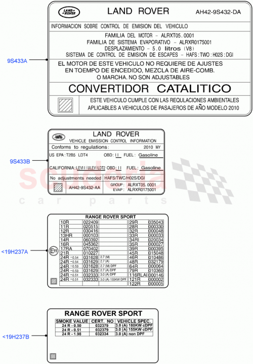 Part Diagram for Land Rover LR029004