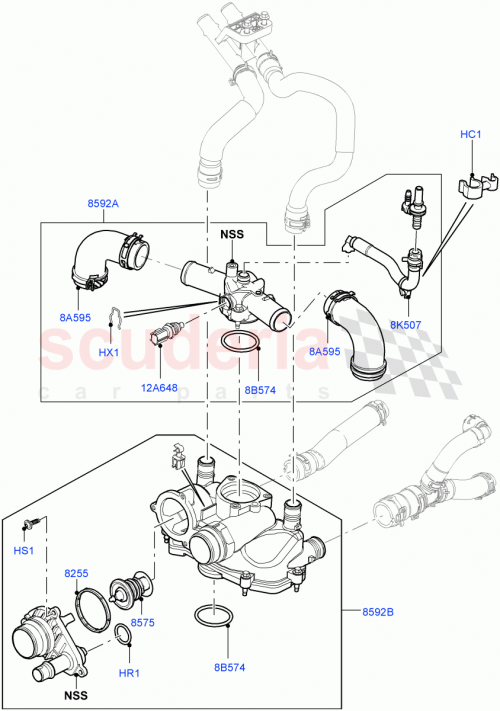 Part Diagram for Land Rover LR022690