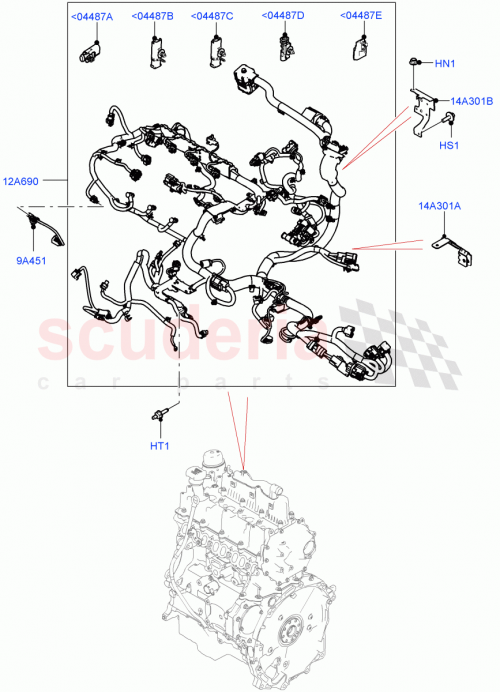 Part Diagram for Land Rover LR116734