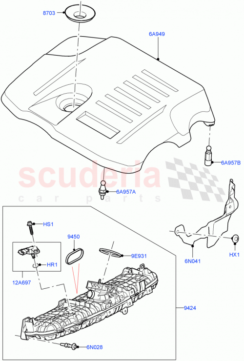 Part Diagram for Land Rover LR151707