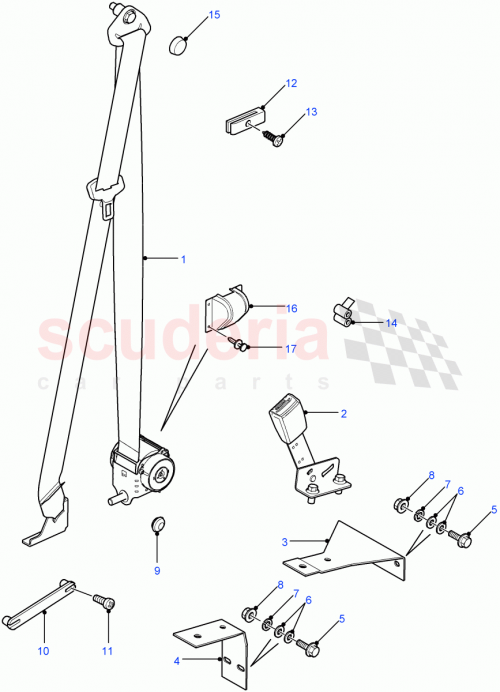 Part Diagram for Land Rover MWC1055PMA