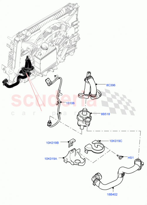 Part Diagram for Land Rover LR144709