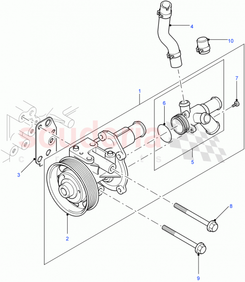 Part Diagram for Land Rover LR004628