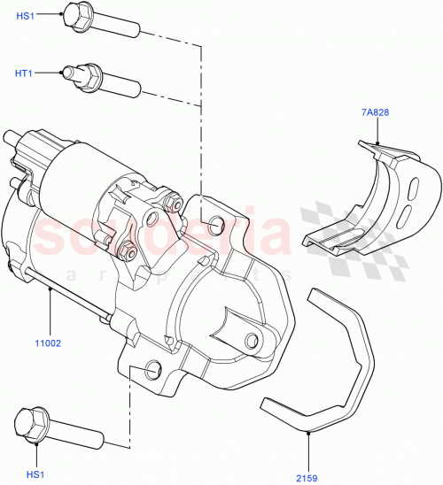 Part Diagram for Land Rover LR086809