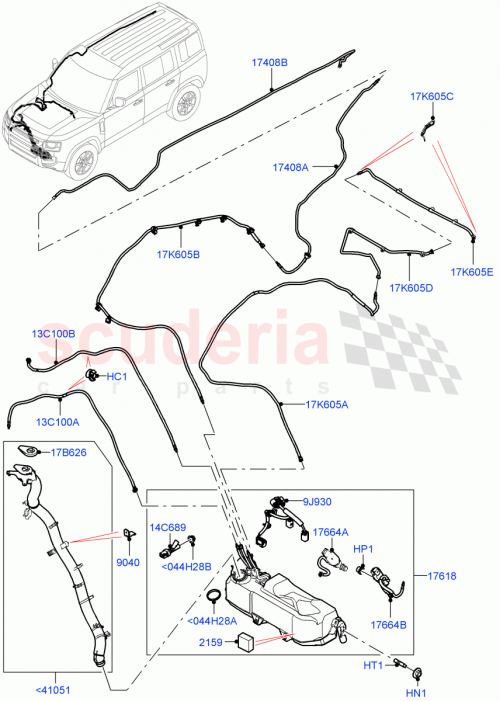 Part Diagram for Land Rover LR156927